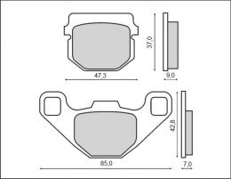 KLOCKI HAMULCOWE KH83