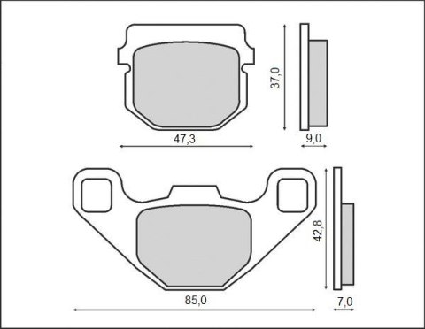 KLOCKI HAMULCOWE KH83