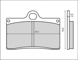 KLOCKI HAMULCOWE KH95 BREMBO PRZÓD