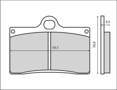 KLOCKI HAMULCOWE KH95 BREMBO PRZÓD