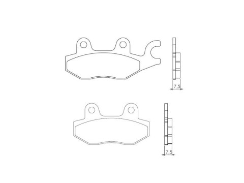 KLOCKI HAMULCOWE KH165 KH215 SPIEK METALICZNY