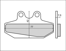 KLOCKI HAMULCOWE KH167