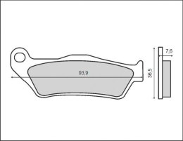 KLOCKI HAMULCOWE KH181 ZACISK BREMBO PRZÓD