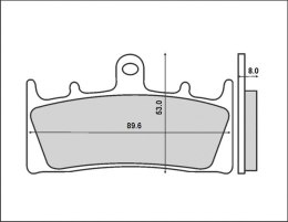 KLOCKI HAMULCOWE KH188 KAWASAKI SUZUKI PRZÓD