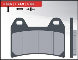 KLOCKI HAMULCOWE KH244 BREMBO PRZÓD