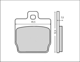 KLOCKI HAMULCOWE KH268 YAMAHA MBK