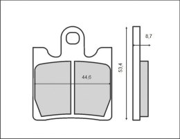 KLOCKI HAMULCOWE KH283 KH423