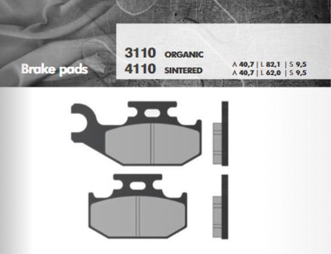 KLOCKI HAMULCOWE KH317 KH414 SPIEK METALICZNY