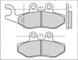 KLOCKI HAMULCOWE KH353 APRILIA PIAGGIO VESPA