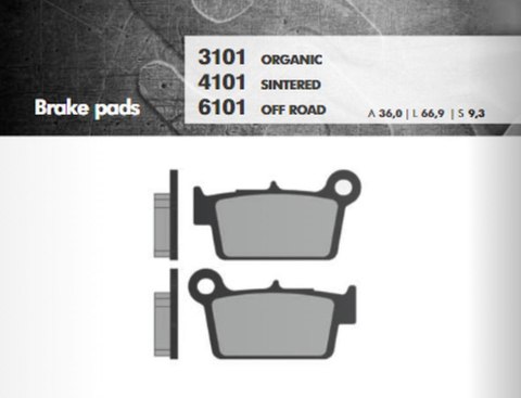 KLOCKI HAMULCOWE KH367 SPIEK METALICZNY OFF ROAD