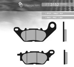 KLOCKI HAMULCOWE KH464 YAMAHA YBR 125 06-15