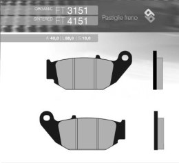 KLOCKI HAMULCOWE KH629 SPIEK METALICZNY ZŁOTE