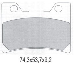 GALFER KLOCKI HAMULCOWE KH182 SPIEK METALICZNY ZŁOTE