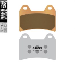 GALFER KLOCKI HAMULCOWE KH244 ZŁOTE SPIEK METALICZ