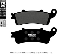 GALFER KLOCKI HAMULCOWE KH281 KH261 PÓŁMETAL TYŁ