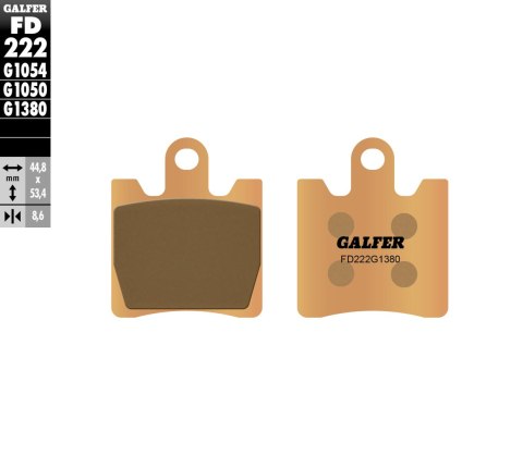 GALFER KLOCKI HAMULCOWE KH283 SPIEK METALICZNY ZŁOTE GALFER KLOCKI HAMULCOWE KH283 SPIEK METALICZNY ZŁOTE