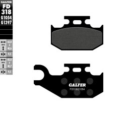 GALFER KLOCKI HAMULCOWE KH317 ATV