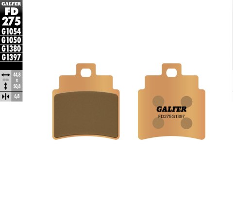 GALFER KLOCKI HAMULCOWE KH355 SPIEK METALICZNY ZŁOTE GALFER KLOCKI HAMULCOWE KH355 SPIEK METALICZNY ZŁOTE