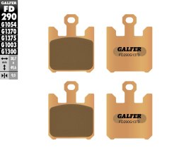 GALFER KLOCKI HAMULCOWE KH369 4 SPIEK METALICZNY Z