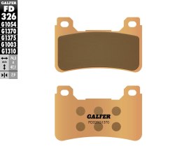 GALFER KLOCKI HAMULCOWE KH390 SPIEK METALICZNY ZŁOTE STREET PRZÓD HONDA CBR