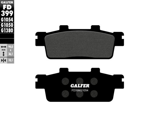 GALFER KLOCKI HAMULCOWE KH427 SKUTERY TYŁ