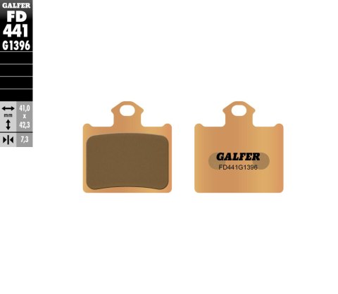 GALFER KLOCKI HAMULCOWE KH602 SPIEK METAL ZŁ. KTM