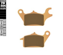 GALFER KLOCKI HAMULCOWE KH691 KAWASAKI Z125 17-SPIEK METALICZNY ZŁOTE PRZÓD