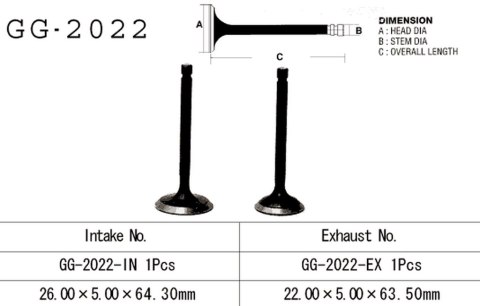 VESRAH ZAWÓR SSĄCY YAMAHA YFM 125 GRIZZLY 04-15, RAPTOR 11-15, XC RIVA 96-0