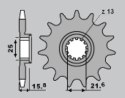 GROSSKOPF ZĘBATKA PRZEDNIA 15 KAWASAKI ZX6R 98-02