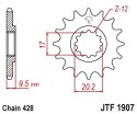JT ZĘBATKA PRZEDNIA 2084 14 KTM SX 85 04-18