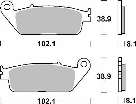 SBS KLOCKI HAMULCOWE KH142/KH226 CERAMIC CZARNY