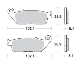 SBS KLOCKI HAMULCOWE KH142 KH226 ZŁOTY 94 9