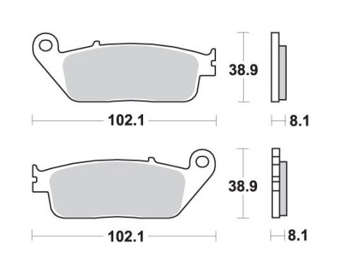 SBS KLOCKI HAMULCOWE KH142 KH226 ZŁOTY 94 9