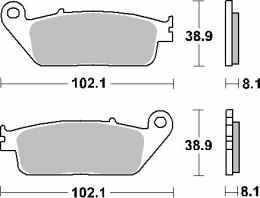 SBS KLOCKI HAMULCOWE KH142 KH226 CERAMIC 72