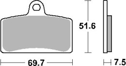 SBS KLOCKI HAMULCOWE KH399 ZŁOTY 92