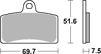 SBS KLOCKI HAMULCOWE KH399 ZŁOTY 92