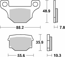 SBS KLOCKI HAMULCOWE KH93 CERAMIC 72