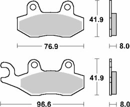 SBS KLOCKI HAMULCOWE KH135 KH214 CERAMIC 72