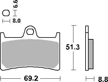 SBS KLOCKI HAMULCOWE KH252 KH380 CERAMIC 72