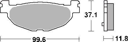 SBS KLOCKI HAMULCOWE KH408 CERAMIC YAMAHA YP400 XP500 T