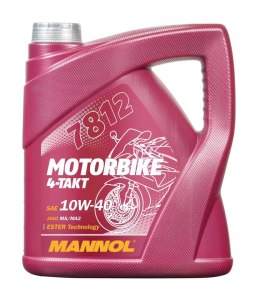 MANNOL OLEJ SILNIK 4T MOTORBIKE 10W40 4L ESTER + MA2 SYNTETYK