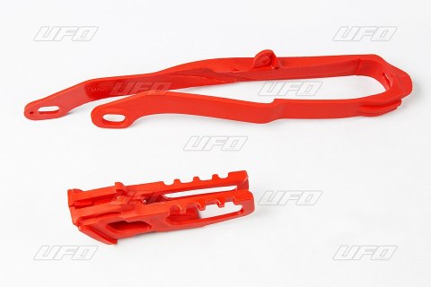 UFO KOMPLET ŚLIZG + PROWADNICA HONDA CR 125/250 '07 RED