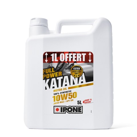 IPONE FULL POWER KATANA 10W50 OLEJ SILNIKOWY 100 % SYNTETYK 5L ESTER, MA2-4+1 4 IPONE FULL POWER KATANA 10W50 OLEJ SILNIKOWY 100 % SYNTETYK 5L ESTER, MA2-4+1 4