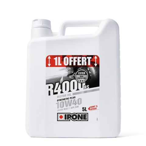 IPONE R4000 RS 10W40 OLEJ SILNIK SEMISYNTETYK 5L ESTER, MA2 -4+1 AKC 4