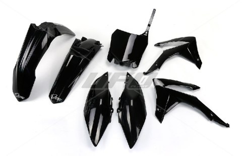 UFO KOMPLET PLASTIKÓW HONDA CRF 450R 13-16, CRF 250R 14-17 BLACK HO116E001