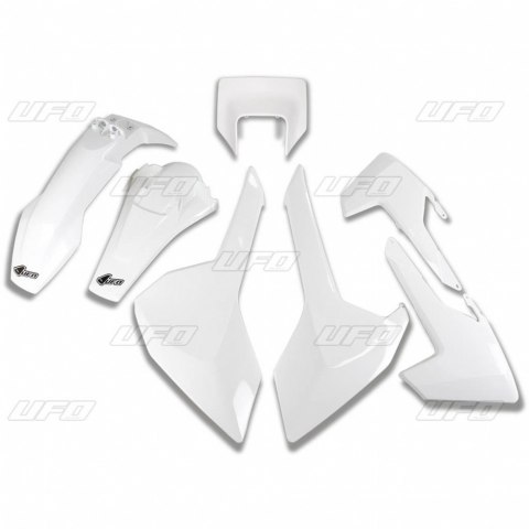 UFO KOMPLET PLASTIKÓW HUSQVARNA TX/TE/FE '17-'19 Z OSŁONĄ LAMPY WHITE