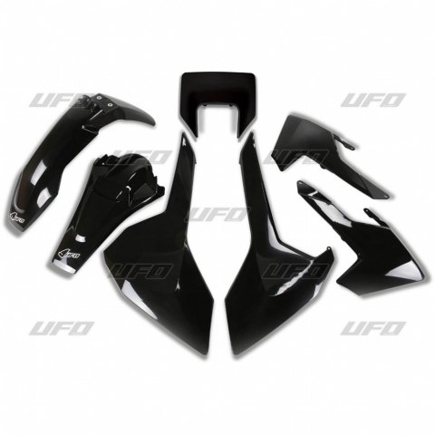 UFO KOMPLET PLASTIKÓW HUSQVARNA TX/TE/FE '17-'19 Z OSŁONĄ LAMPY BLACK