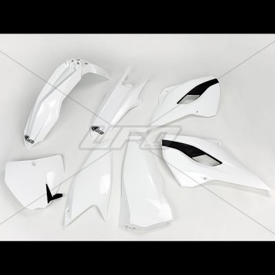 UFO KPL PLASTIKÓW HUSQVARNA TC/FC 125/250/300/350/450 14- 15 KOLOR 14 BIAŁY HU613E999