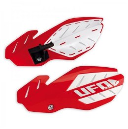 UFO OSŁONY RĄK FLAME HONDA CRF 250 12-17, 450 12-16 RED/BIAŁY Z MOCOWANIAMI