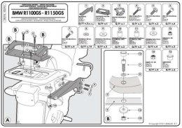 KAPPA STELAŻ KUFRA CENTRALNEGO BMW R 1100GS 94-99